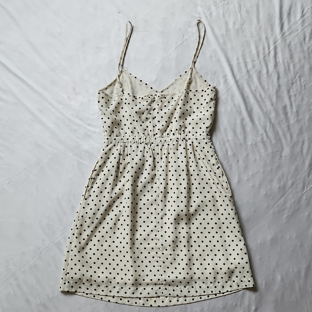 J. Crew Polka Dot Spaghetti Strap Dress With POCKETS Size 2 - Picture 6 of 9